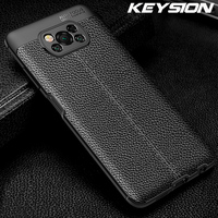KEYSION odporny na wstrząsy pokrowiec do Xiaomi POCO X3 NFC M4 Pro F3 X4 GT skórzany pokrowiec silikonowy do telefonu Redmi Note 11 11S 10 Pro 1